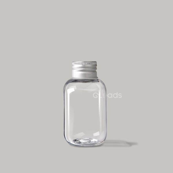 小口80ml透明方形塑料瓶