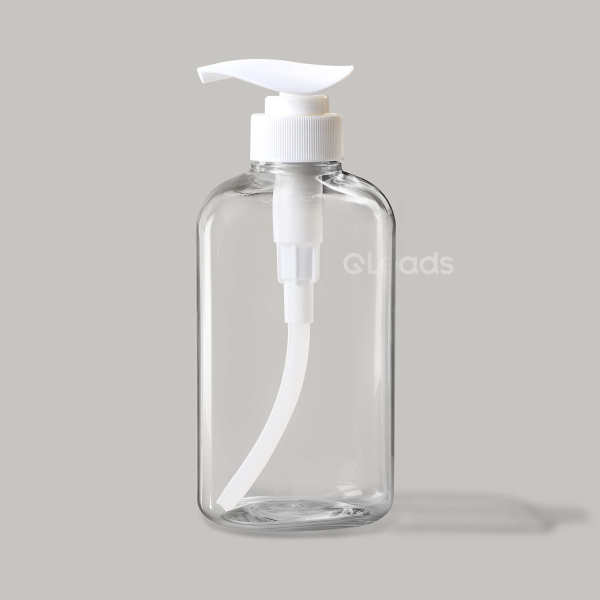 小口500ml透明扁形塑料瓶